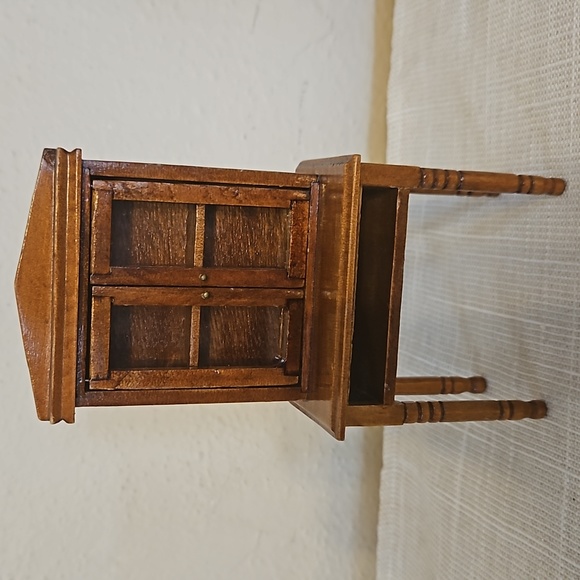 Miniature Wood Secretary Desk - Picture 1 of 8